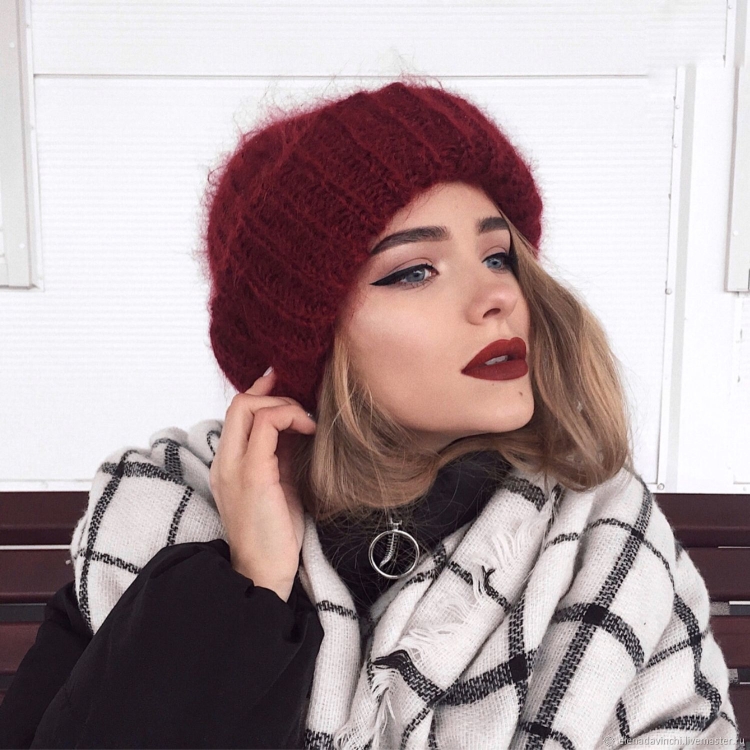 Мохеровая шапка тренды