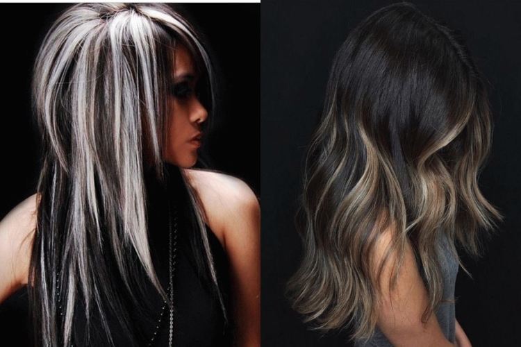 Черное мелирование