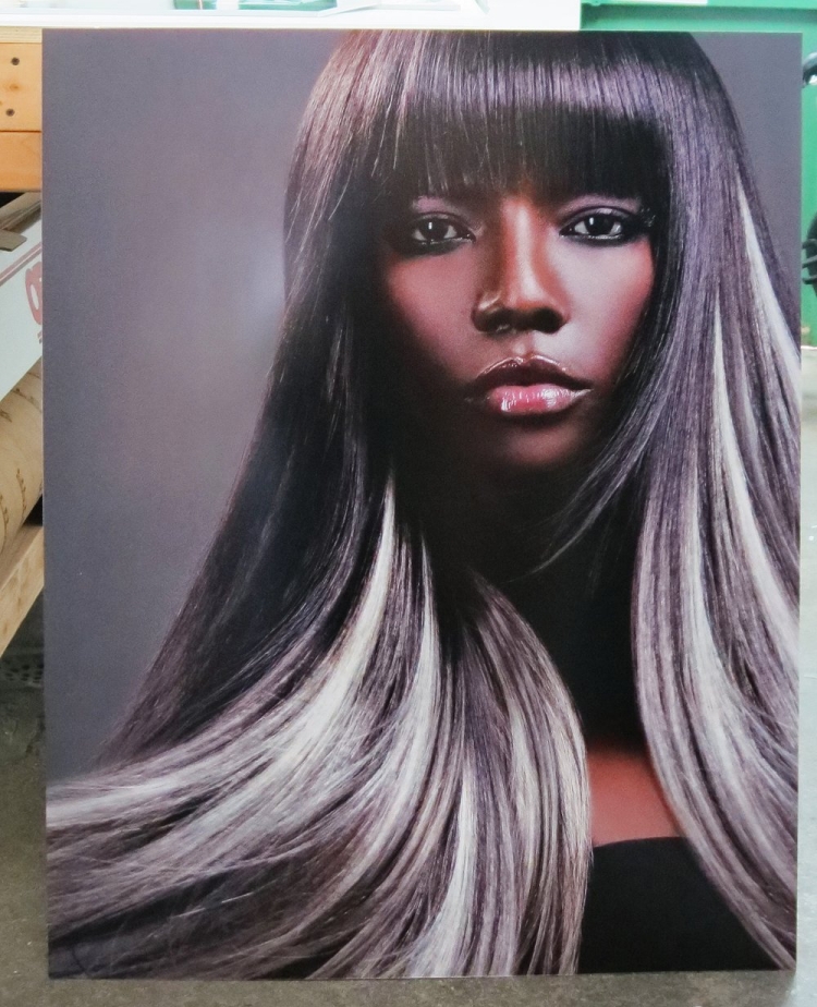 Черный с белыми прядями