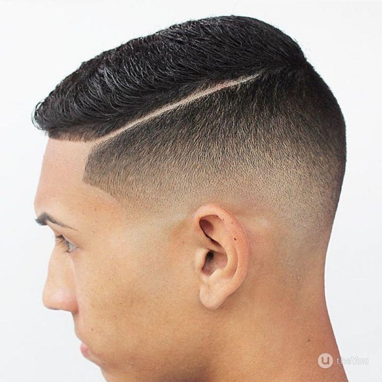 Мужские стрижки с полосками