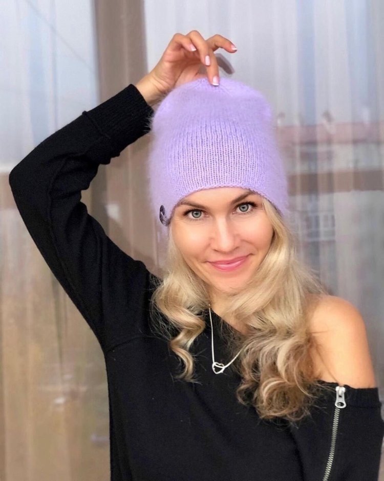 Шапка бини Ольга Макшеева