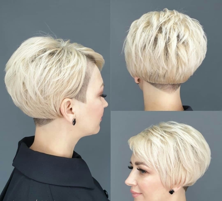 Стильные короткие стрижки вид сзади