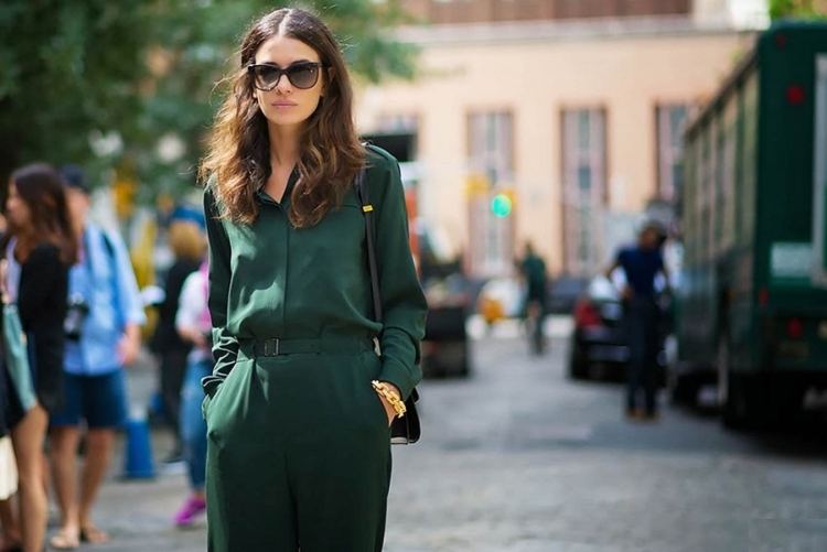 Зеленый цвет в одежде