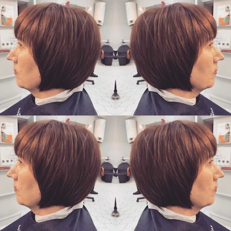 Градуированное каре вид сзади