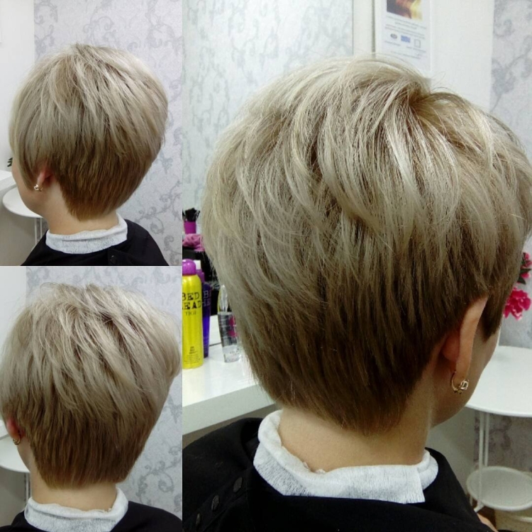 Стрижка Боб-Гарсон сзади