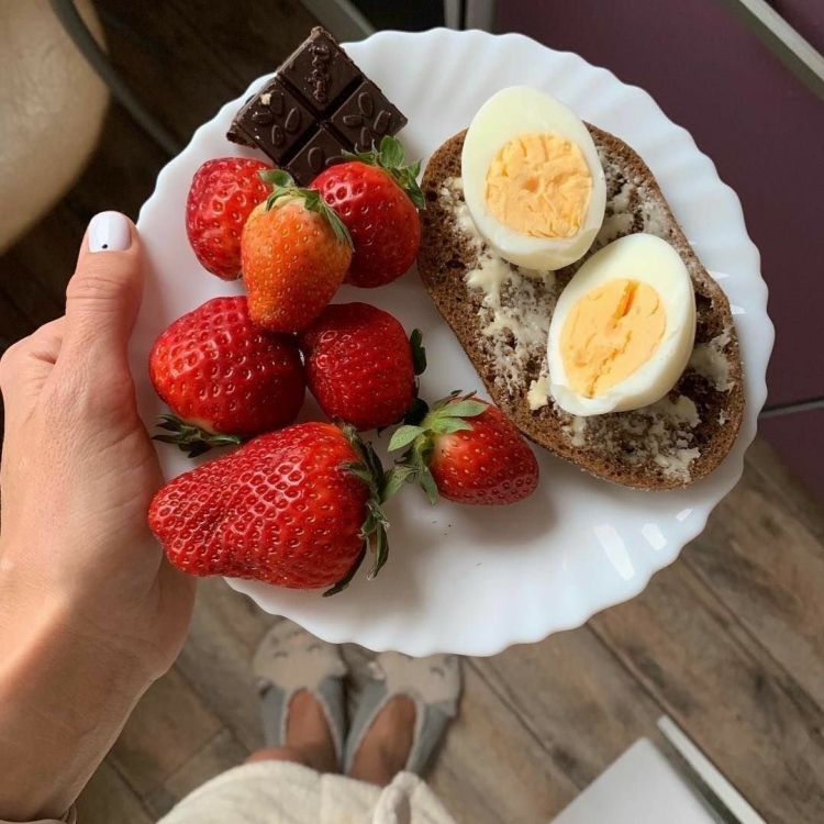 Красивые Завтраки с клубникой