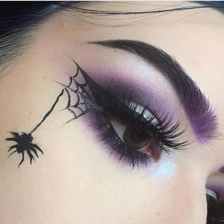 Макияж ведьмы легкий