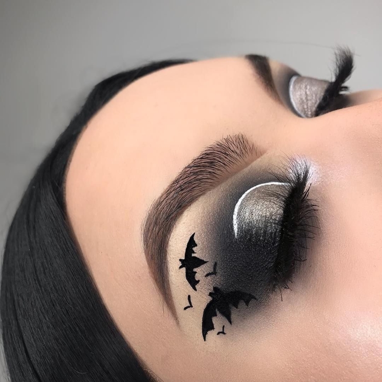 Красивый макияж глаз на Хэллоуин