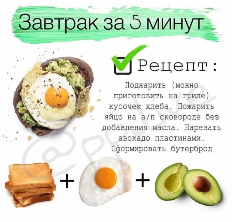 ПП Завтраки для похудения