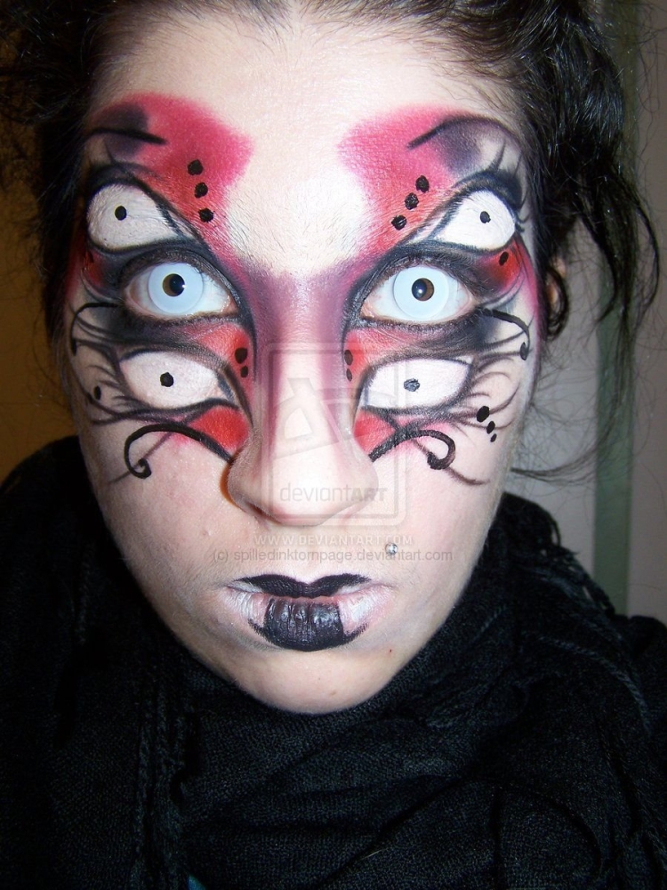 Макияж паука на Хэллоуин для ребенка