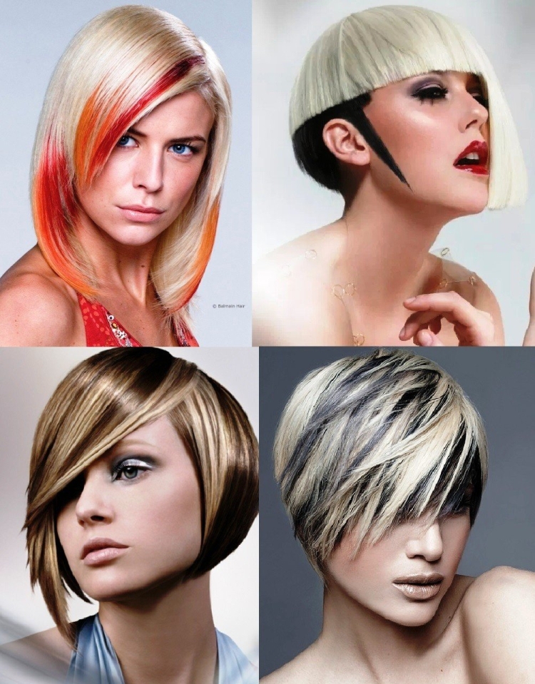 Колорирование волос на короткие волосы