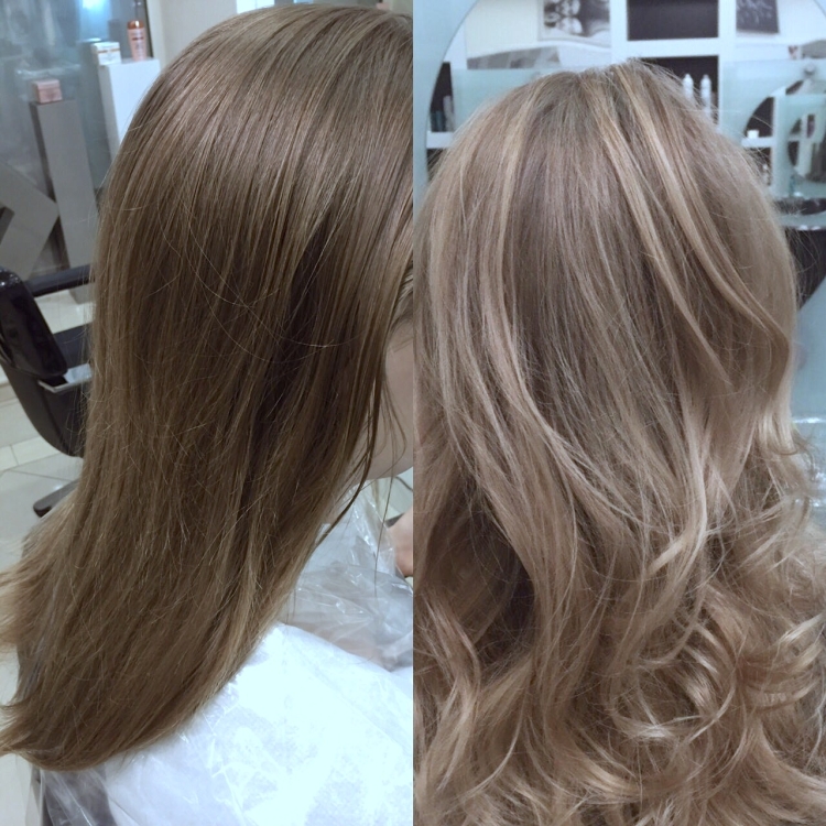 Тонирование светло русых волос