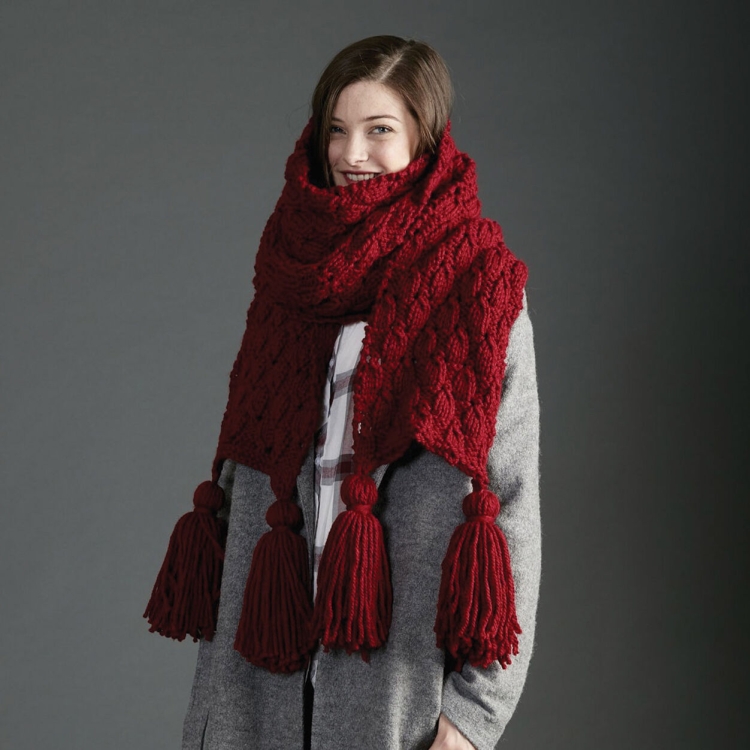 Объемный шарф