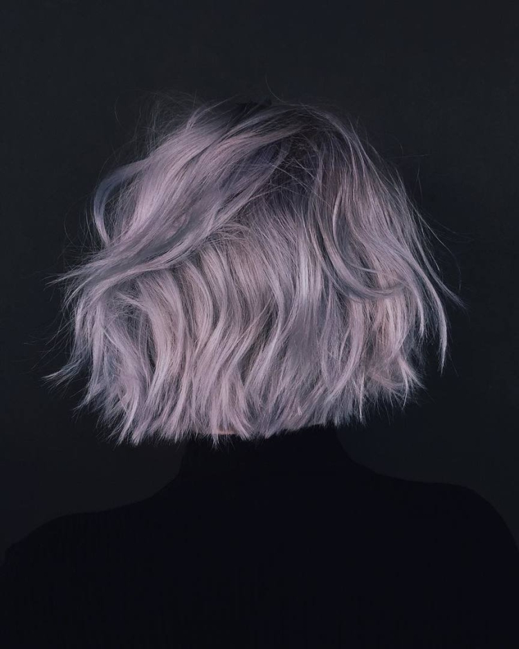 Волосы дымчато фиолетовый