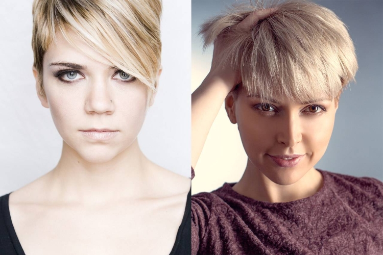 Стрижка Гаврош асимметричный