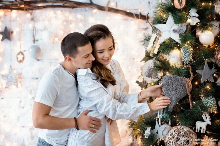 Новогодняя фотосессия в студии