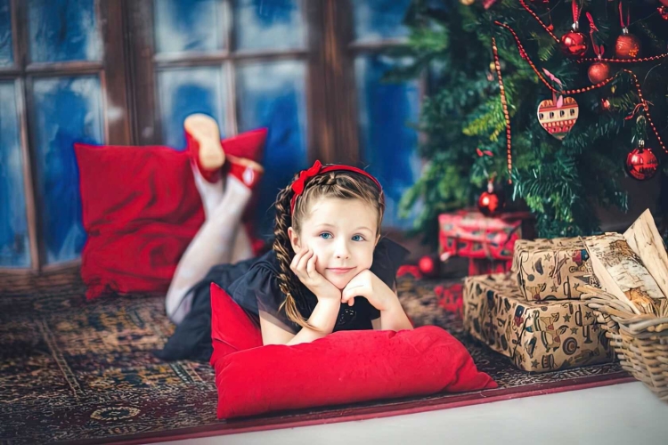 Детские новогодние фотосессии в студии