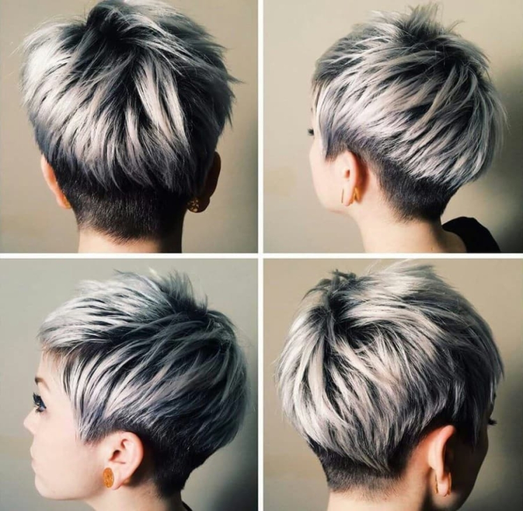 Пикси андеркат пепельный