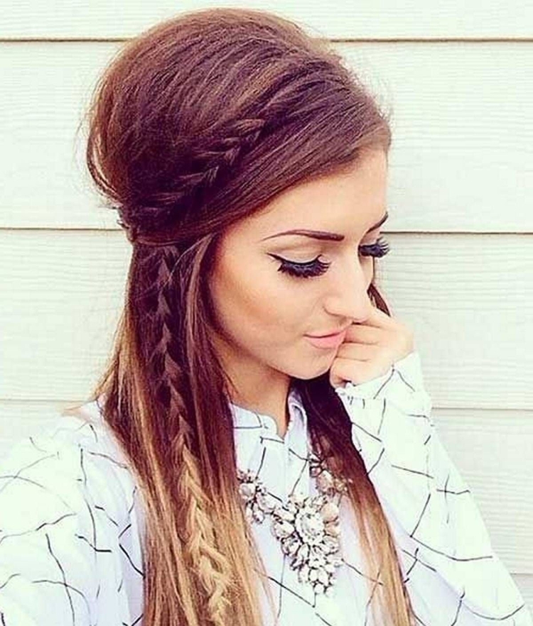 Модные причёски для девушек с длинными волосами