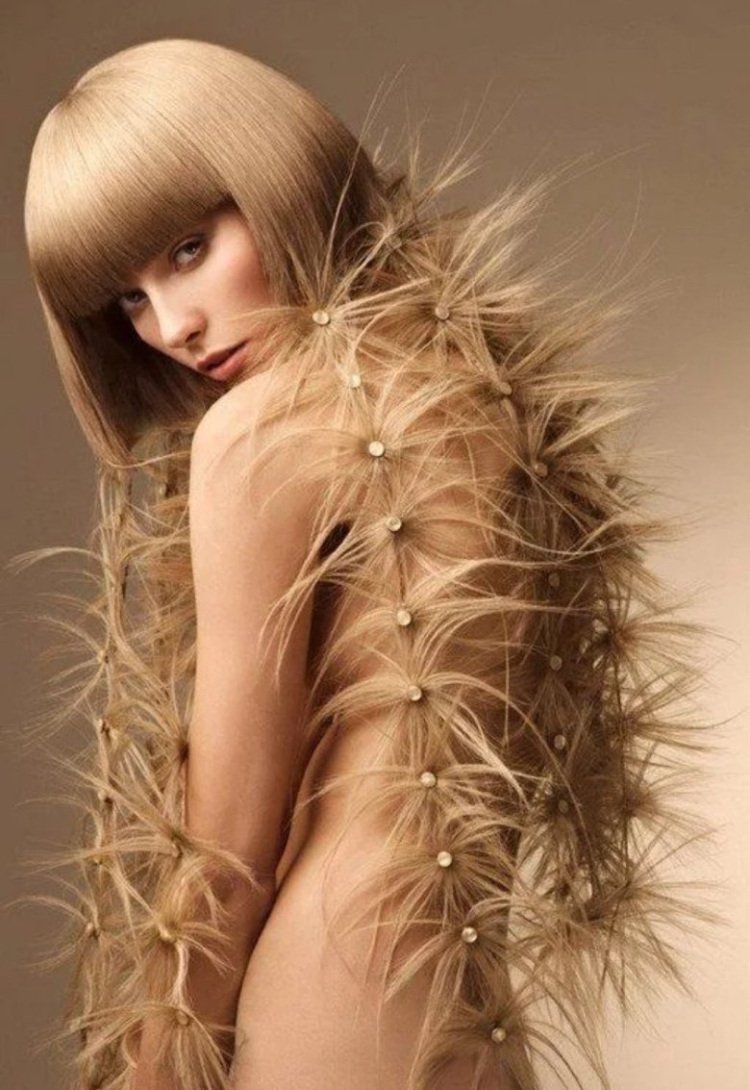 Красивые длинные волосы креативные