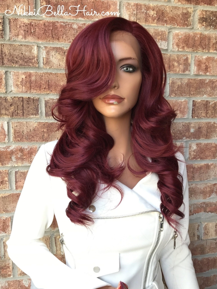 Рубиновая марсала цвет волос