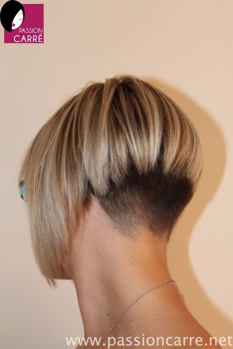 Боб каре сзади выбрито