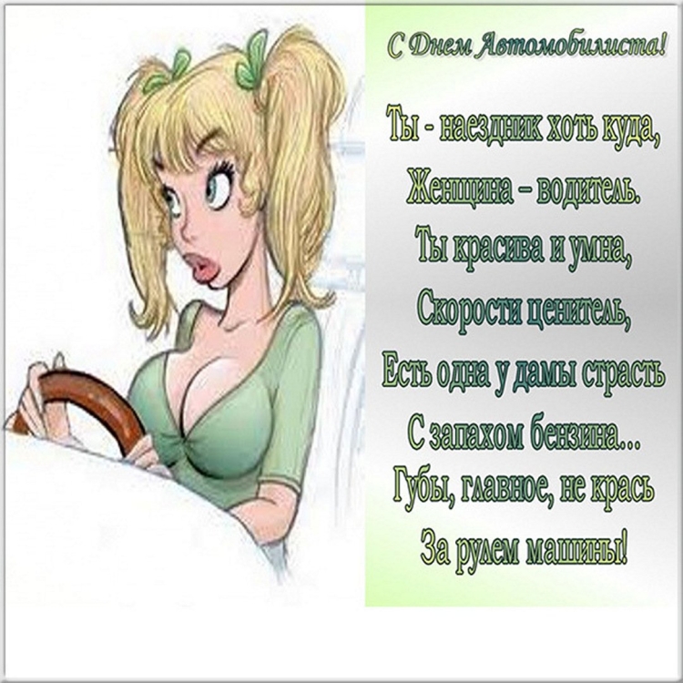 С днем автомобилиста девушке
