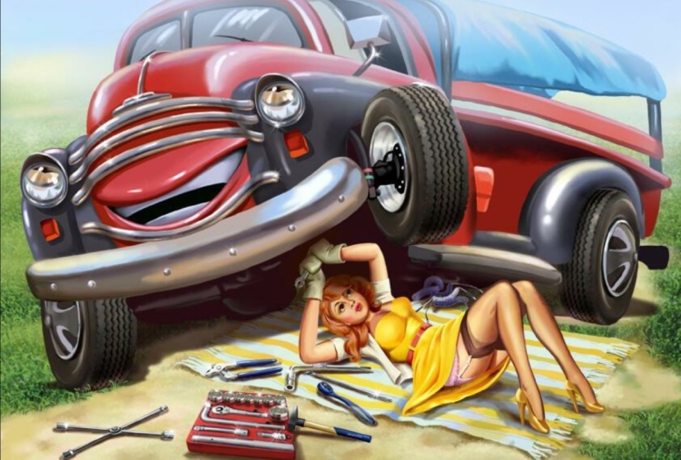 Смешные рисунки автомобилей