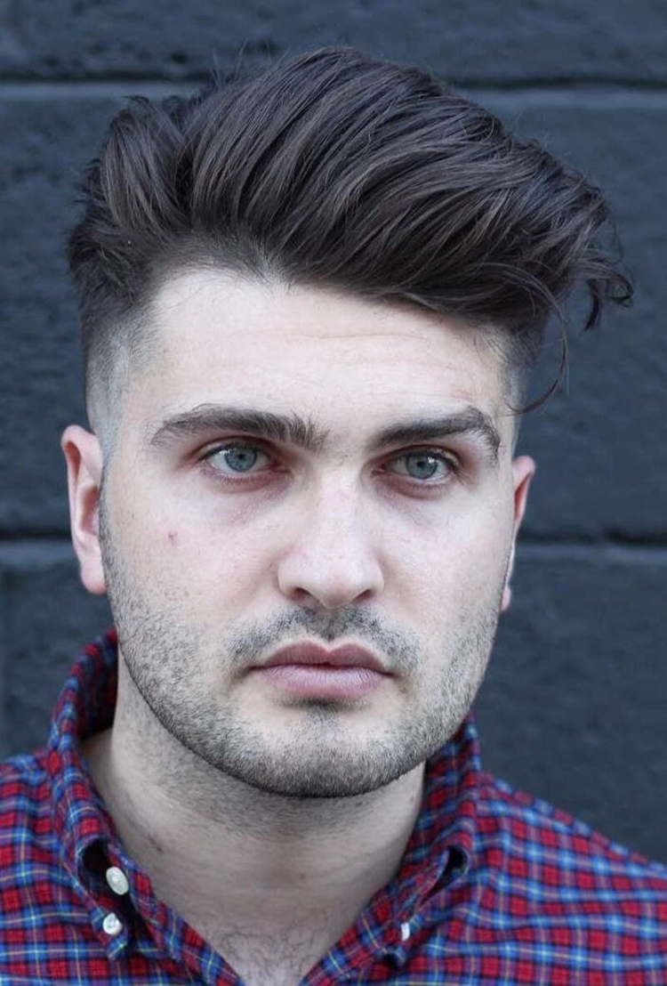 Причёски для круглого лица мужские