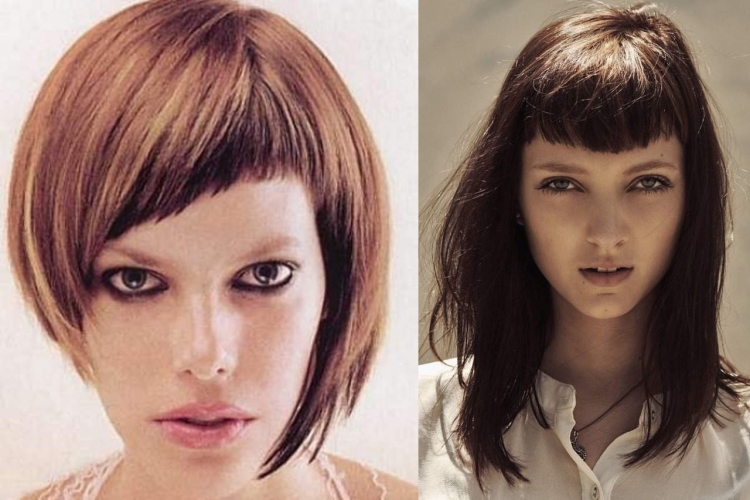 Челки косые для короткой стрижки