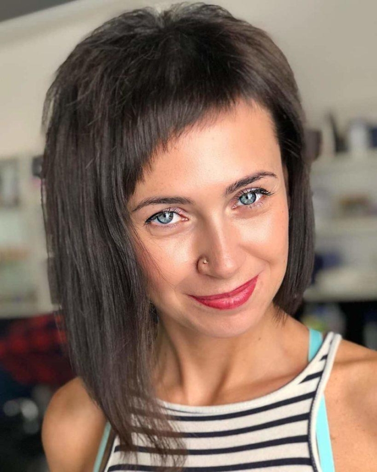 Короткая челка