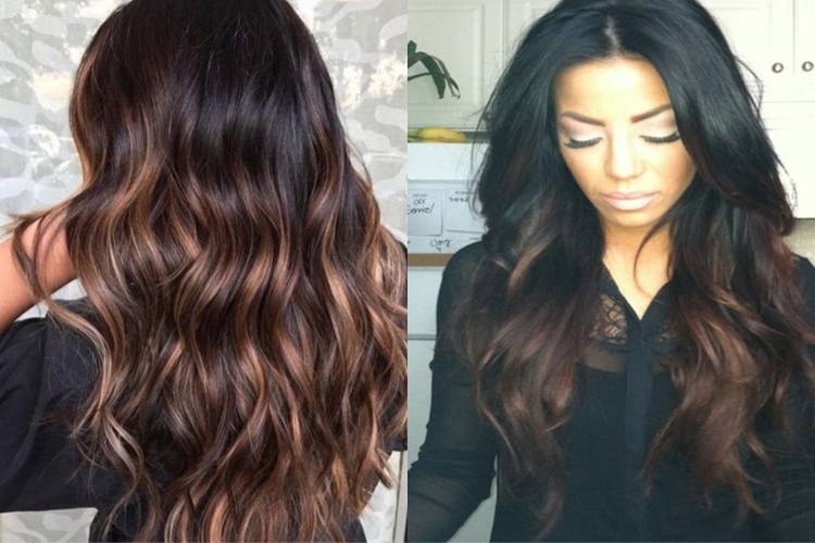 Бразильское окрашивание волос на темные волосы