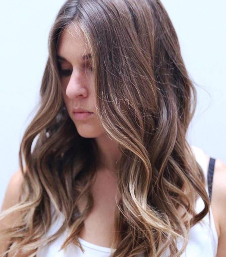 Светлые порядки на темно русых волосах