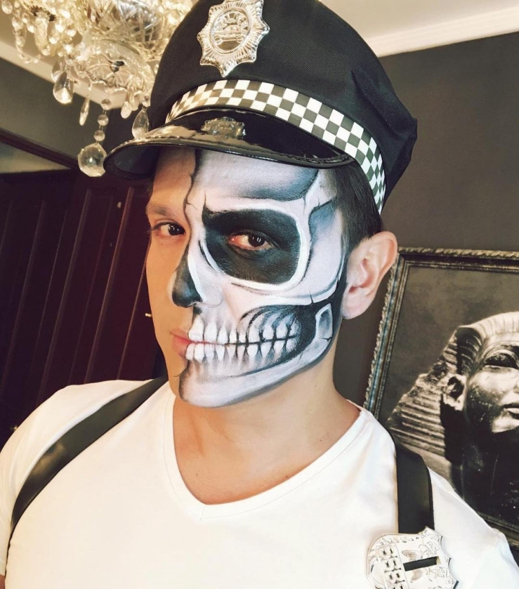 Макияж на Хэллоуин мужской