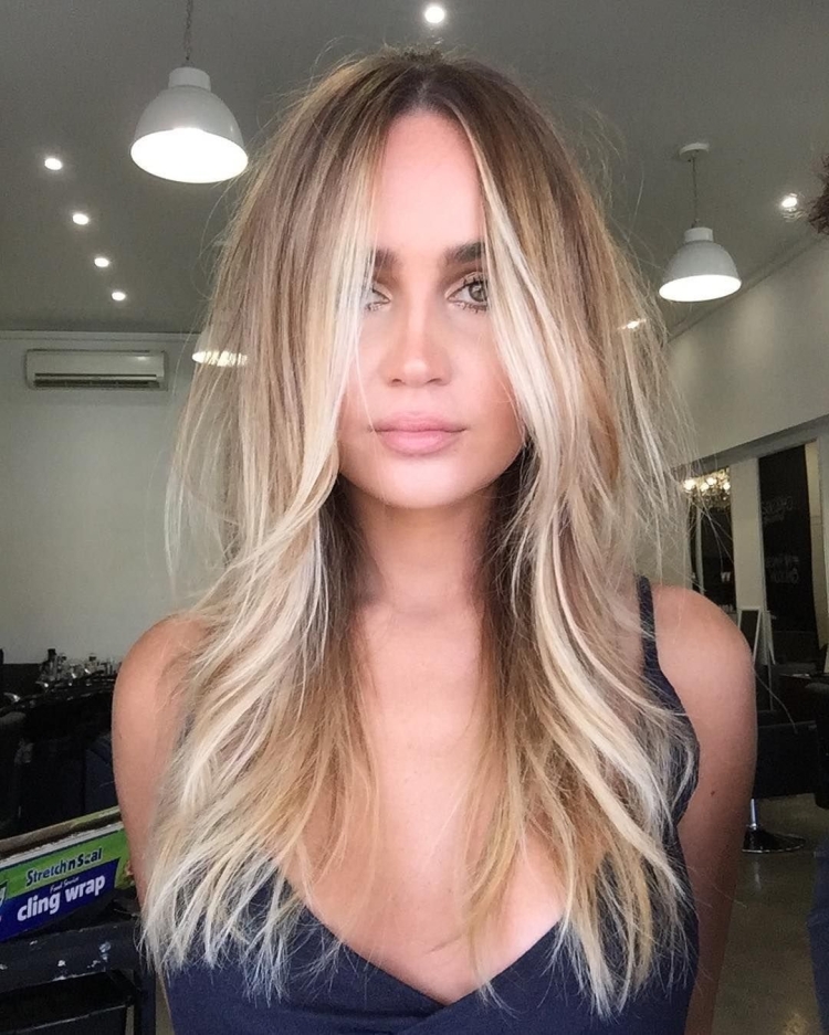 Контуринг балаяж блонд