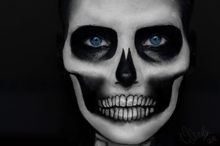 Макияж смерти на Хэллоуин