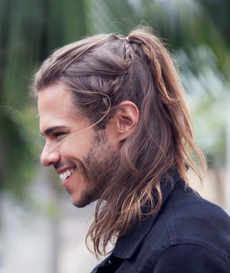 Хайр стайл длинные мужские волосы
