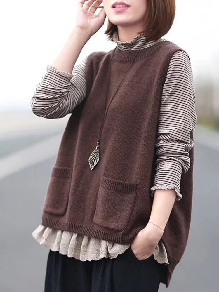 Трикотажный жилет оверсайз Zara