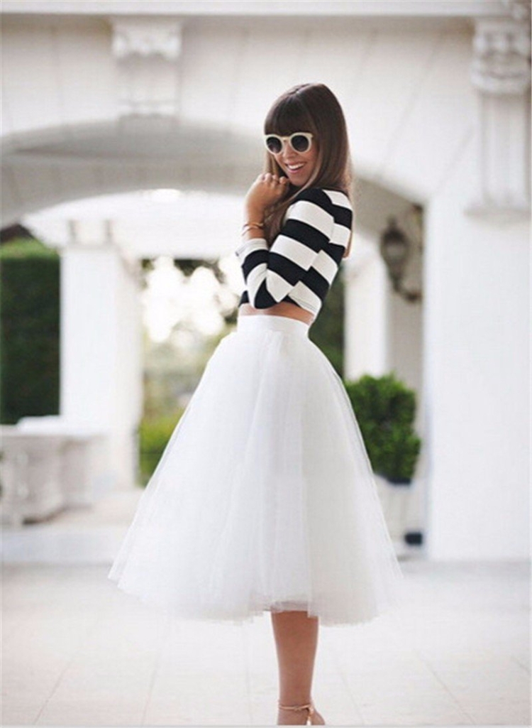 Белая юбка пачка