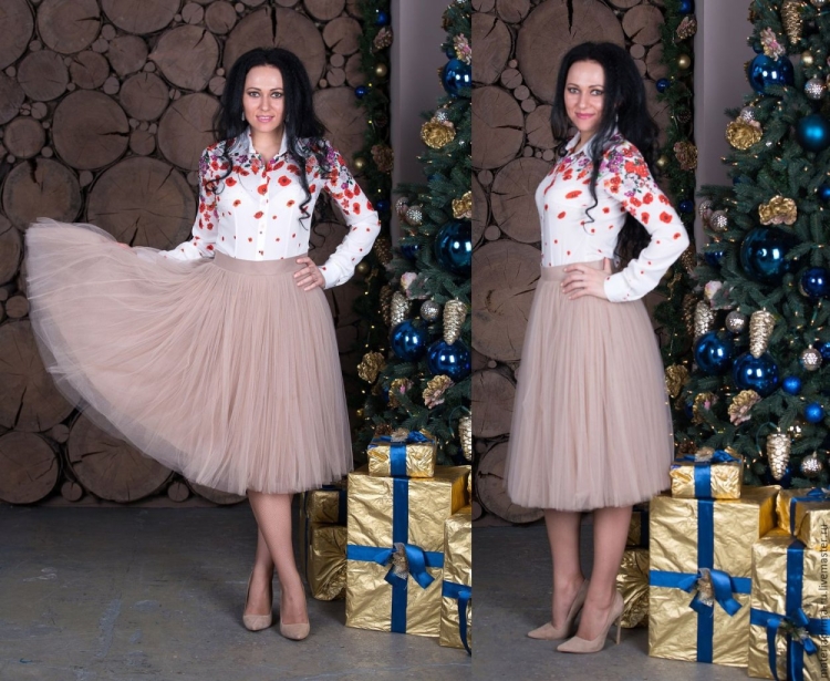 Фатиновая юбка на новый год