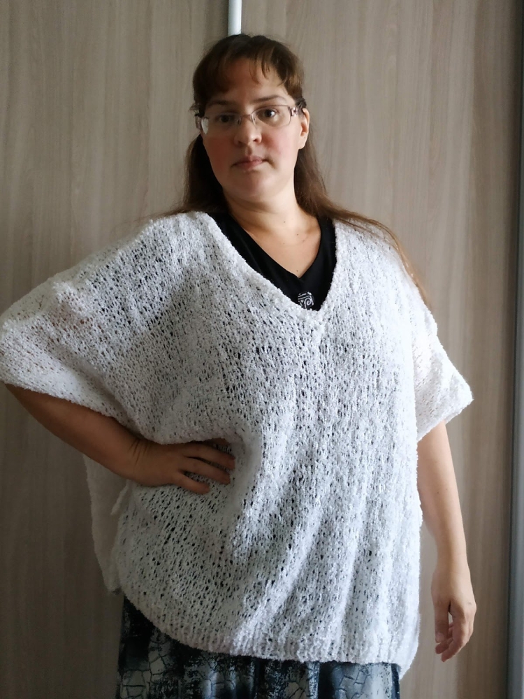 Жилет-пончо оверсайз