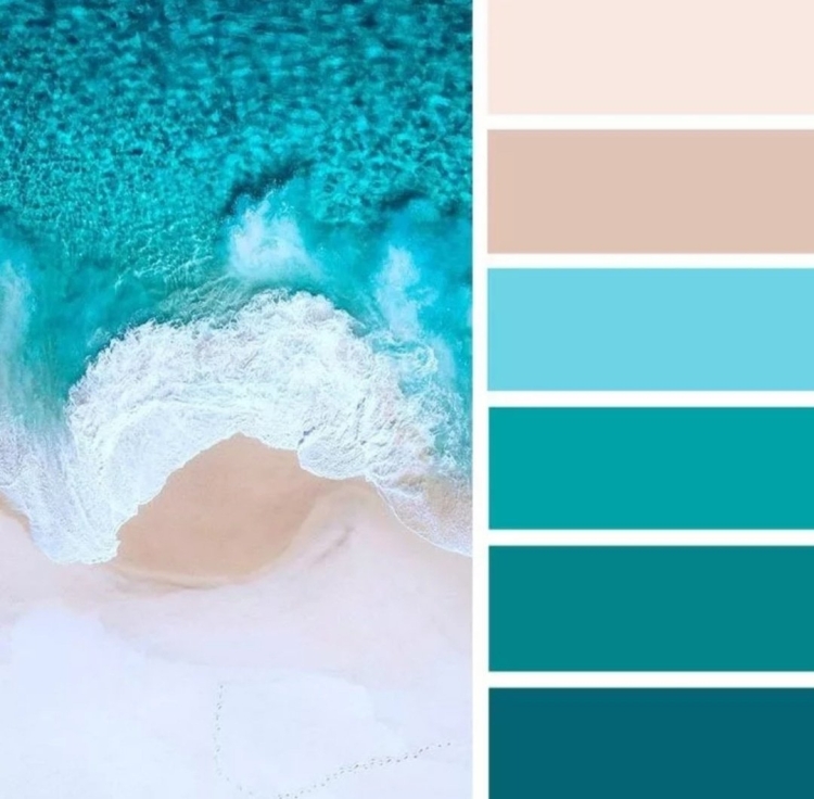 Цветовая палитра бирюза