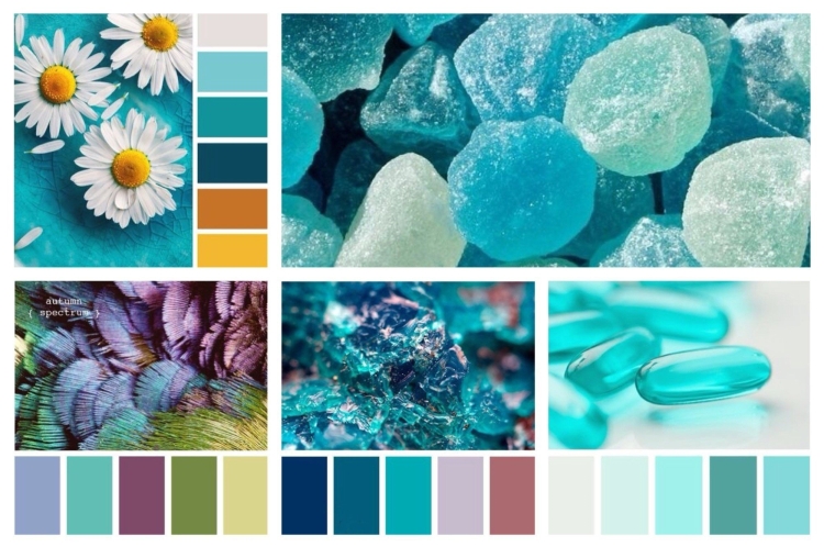 Бирюзовый палитра