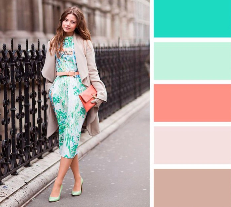 Сочетание с мятным