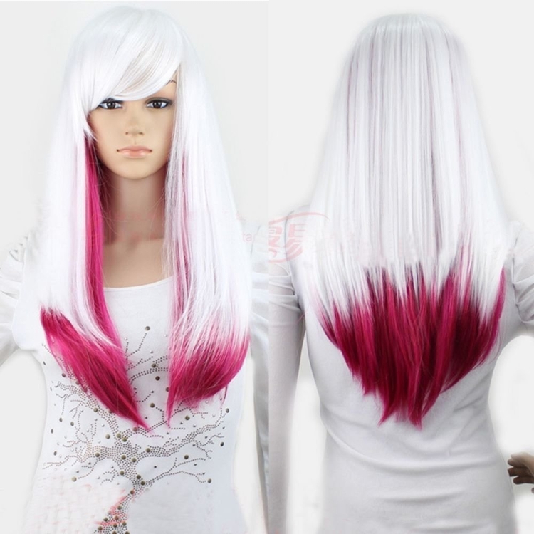 Красно белые волосы