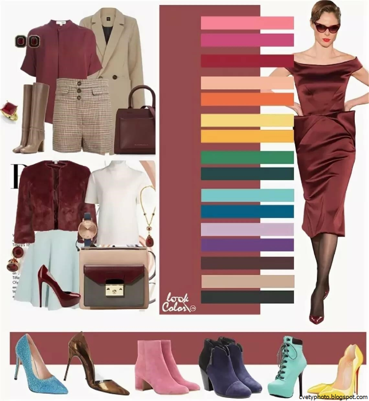 Сочетание цветов в одежде