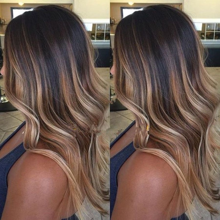 Бразильское окрашивание на темные волосы