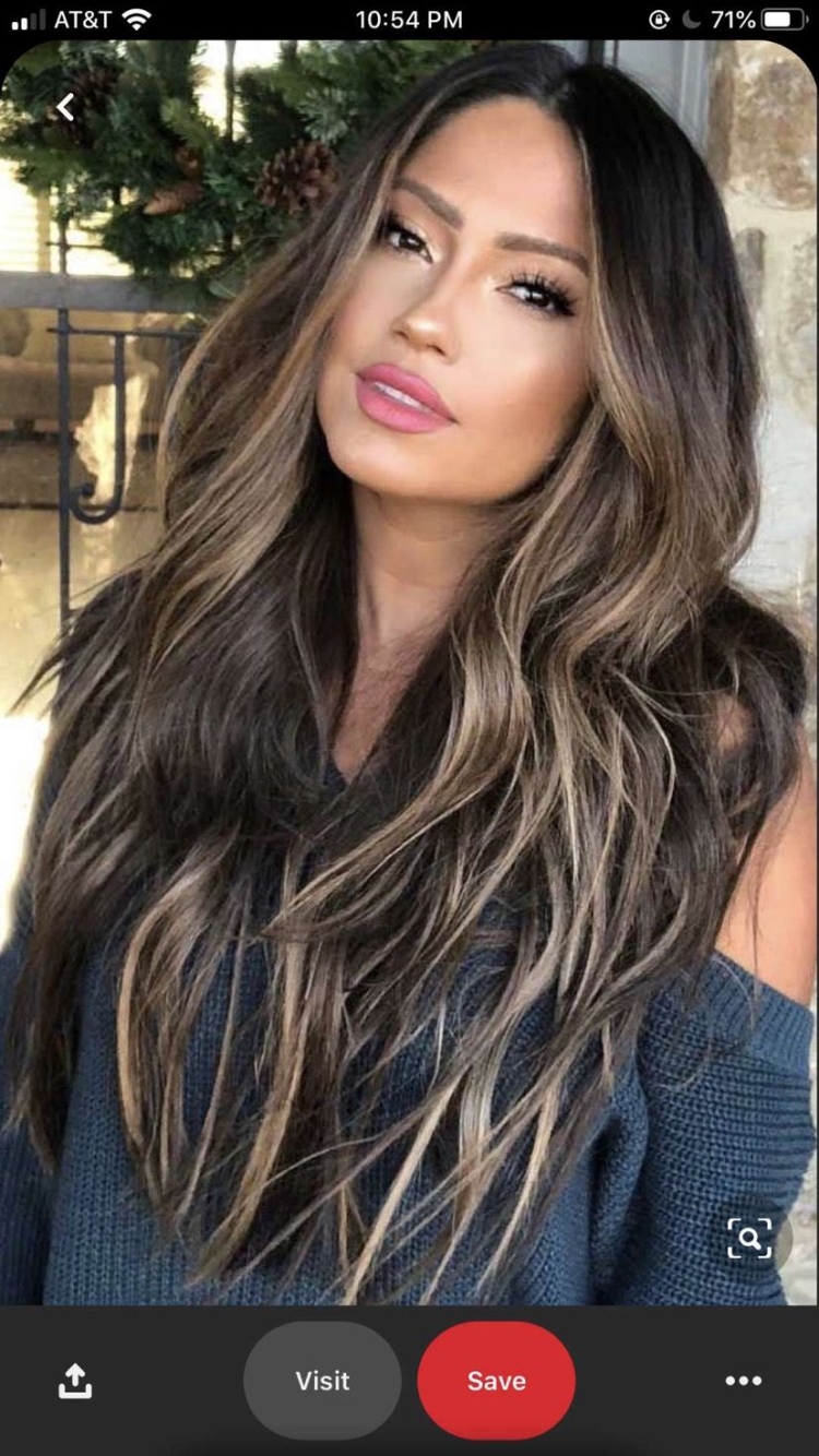 Контуринг волос на темные волосы