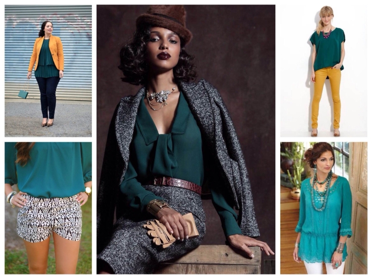 Темно-бирюзовый цвет сочетание в одежде