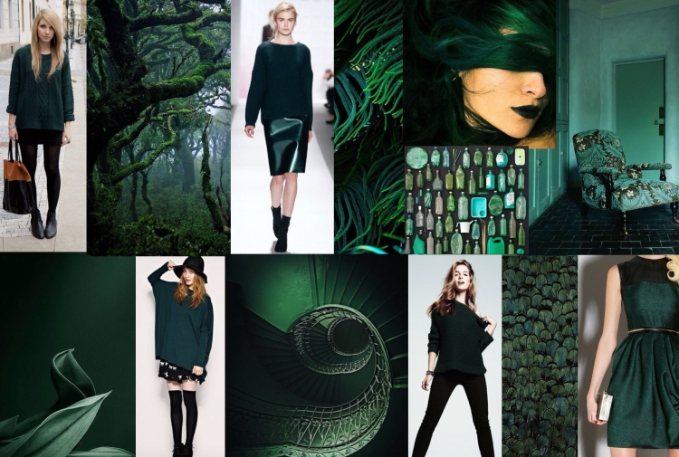 Глубокий зеленый цвет